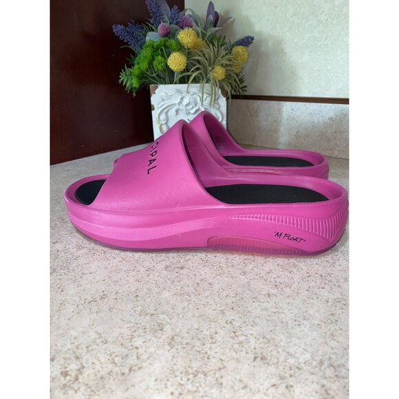 Municipal Womens Pink Slide Sandals Size 8 Comfortable Lightweight Slip-On - Picture 5 of 9
